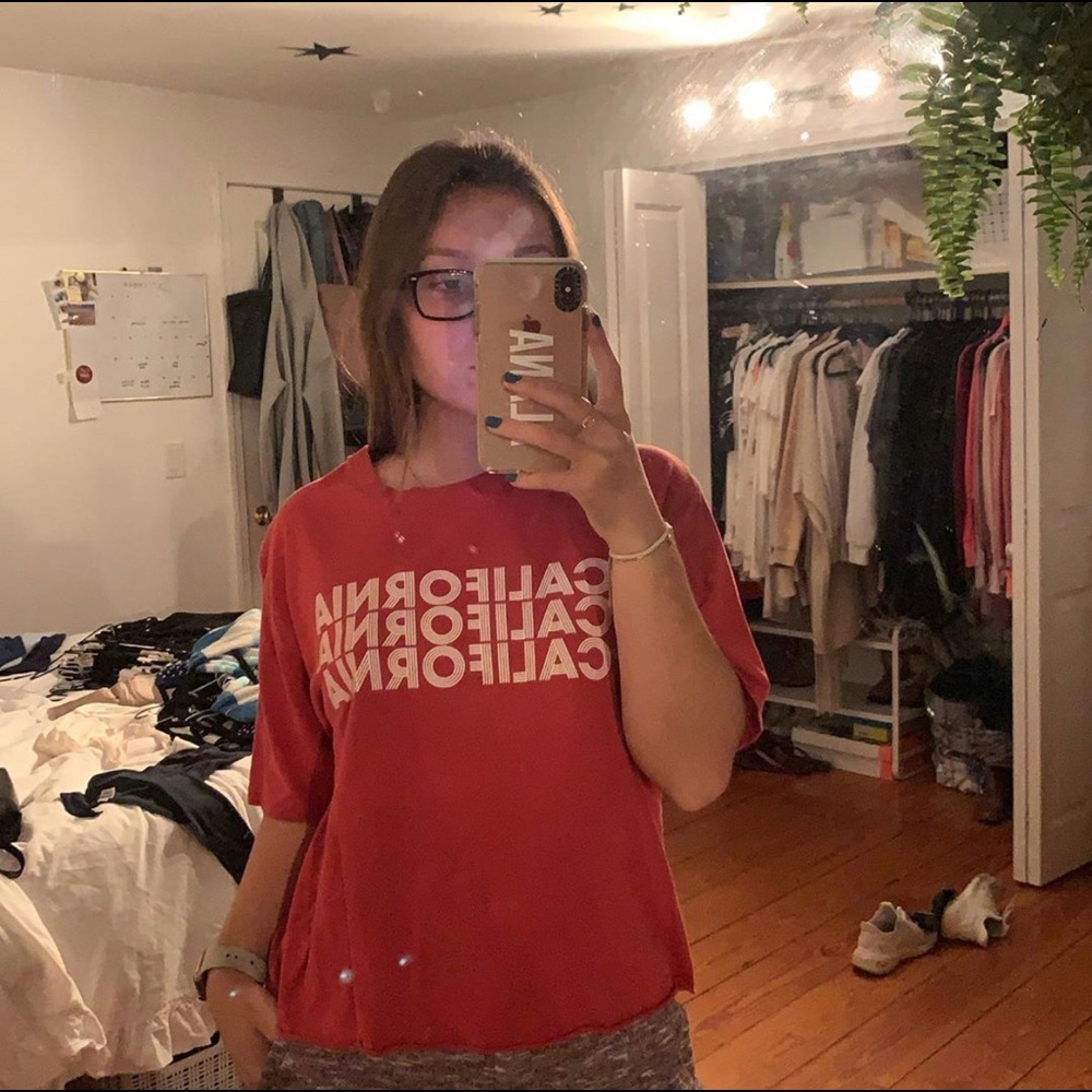 California Red Brandy Melville T-shirt